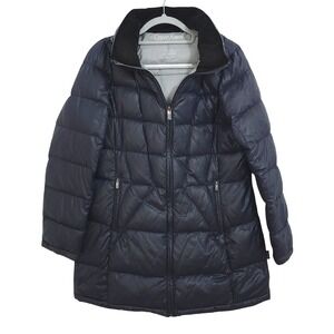Calvin Klein Premium Down Packable Puffer Jacket Large Navy Blue Lightweight